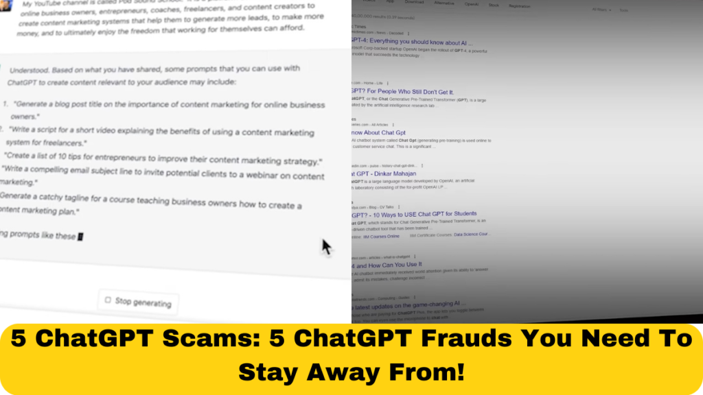 5 ChatGPT Scams