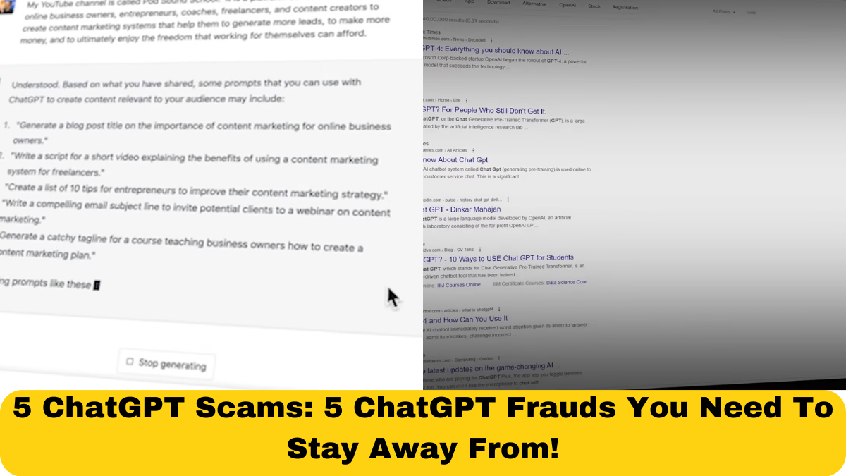 5 ChatGPT Scams